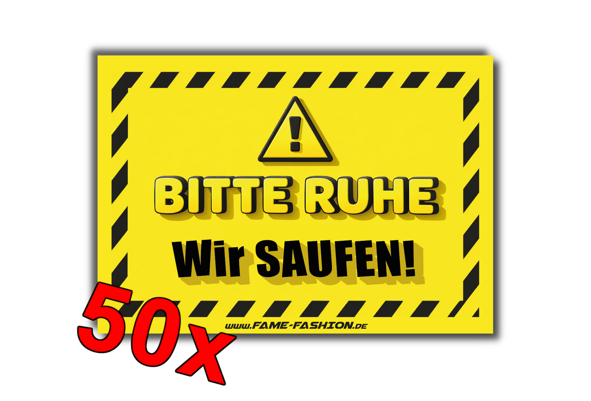 BITTE RUHE Wir Saufen - Malle Sticker