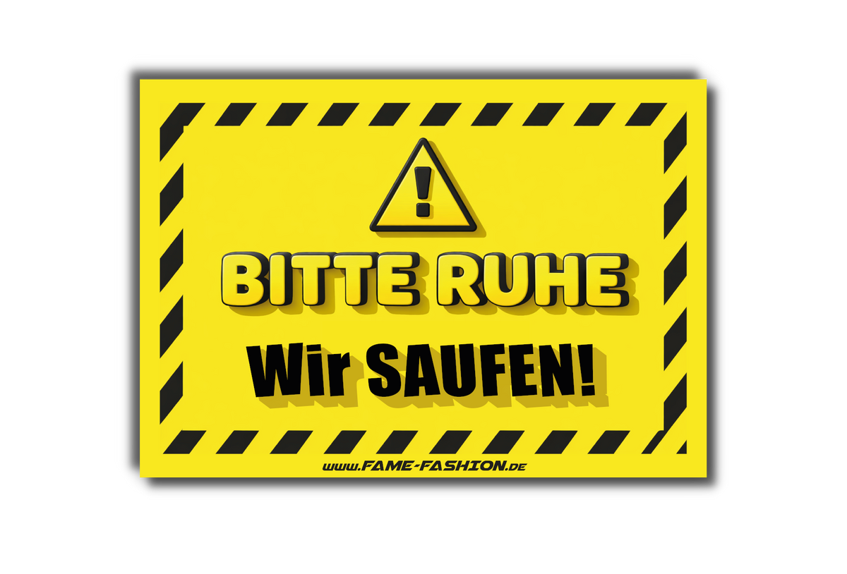 BITTE RUHE Wir Saufen - Malle Sticker