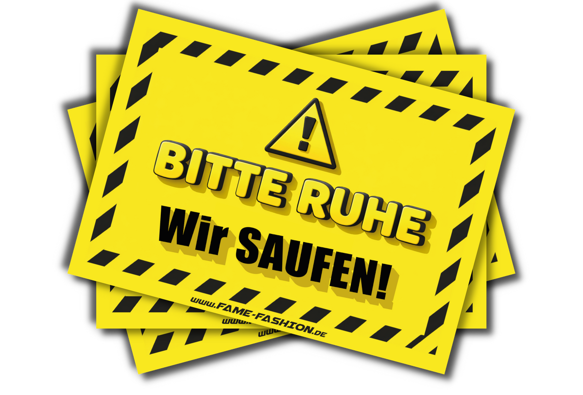 BITTE RUHE Wir Saufen - Malle Sticker