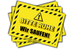 BITTE RUHE Wir Saufen - Malle Sticker