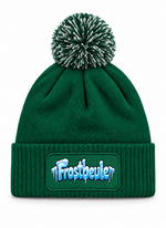 Blaue Frostbeule - Beanie mit Bommel