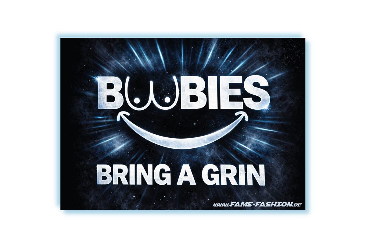 Boobies - Bring a grin - Malle Sticker