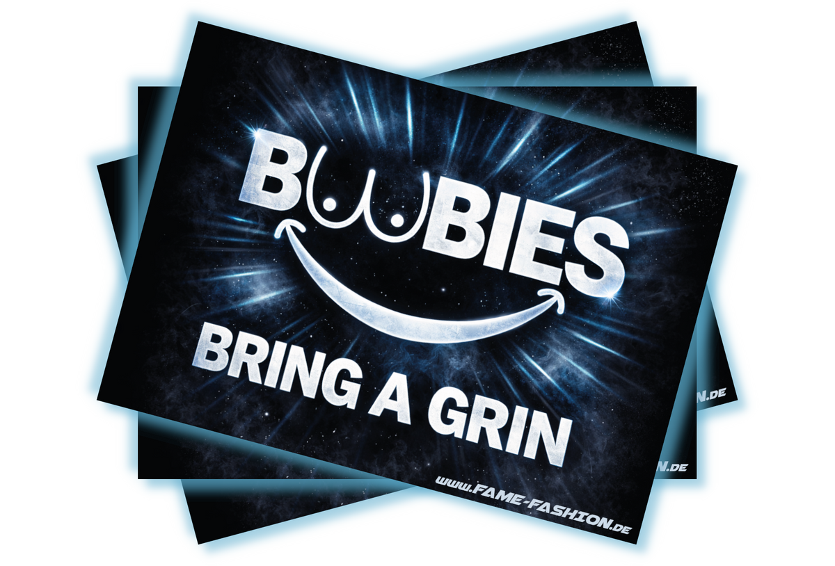 Boobies - Bring a grin - Malle Sticker