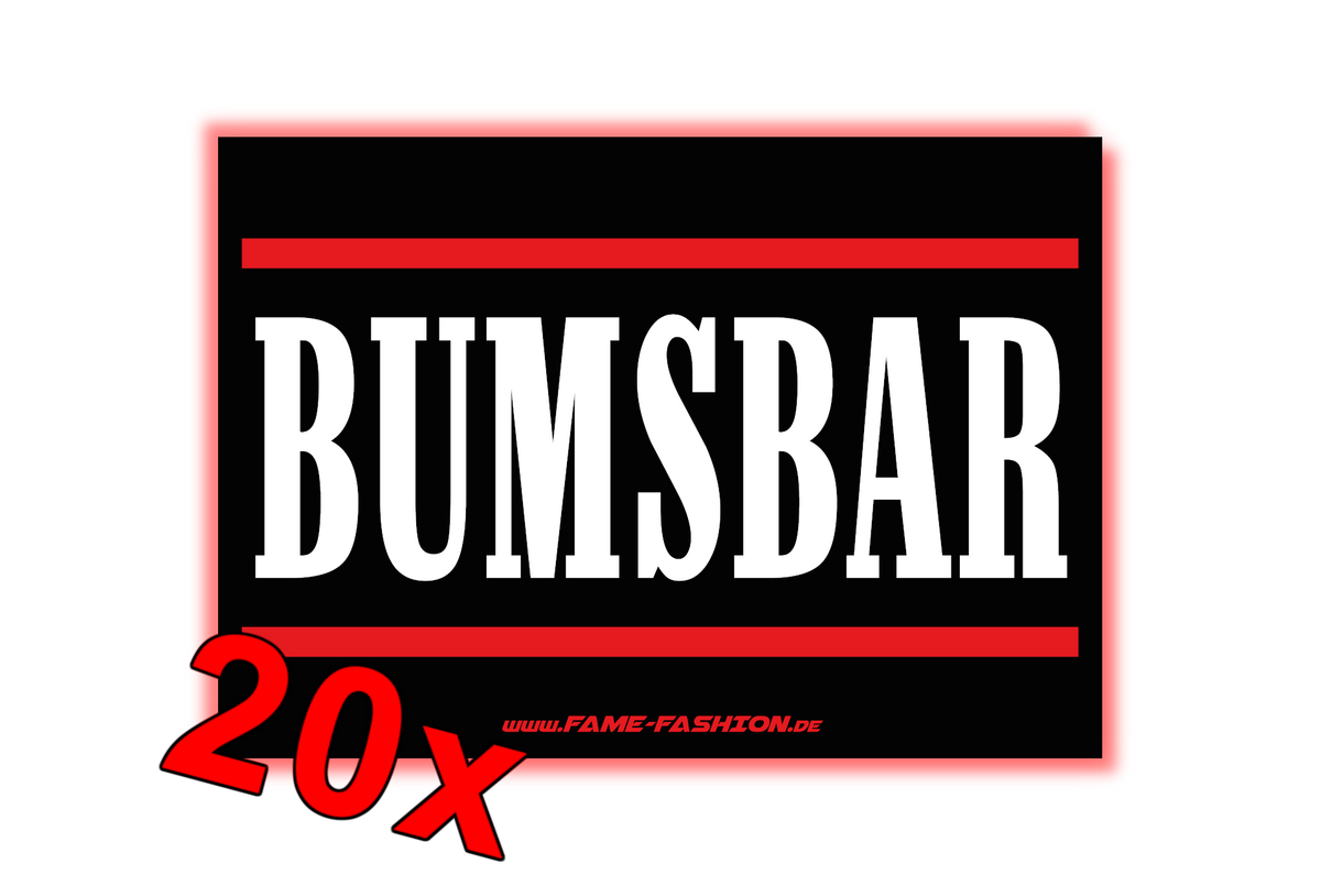 Bumsbar - Malle Sticker