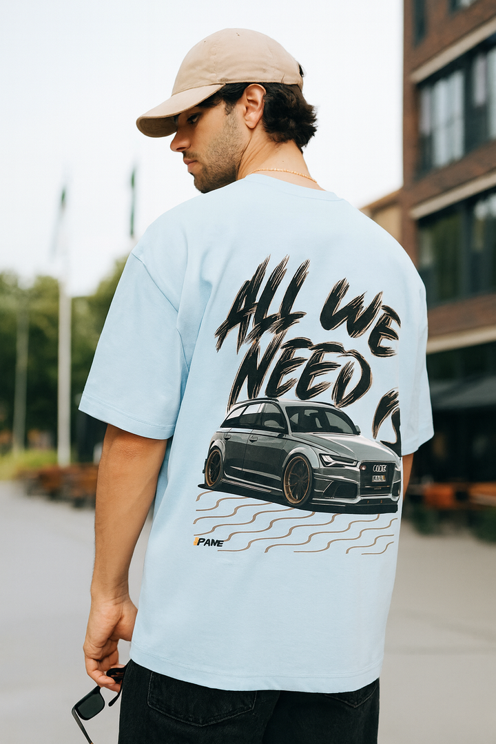 "All We Need Is Audi RS6 C7" Oversized Shirt
