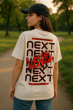 "NEXT LEVEL-Black/Red" Oversized Shirt