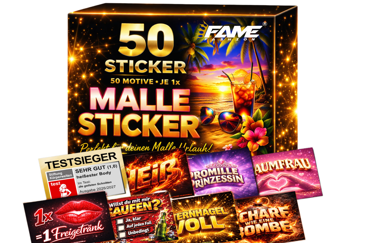 MEGA-Bundle - Malle Sticker Set (50 Motive)