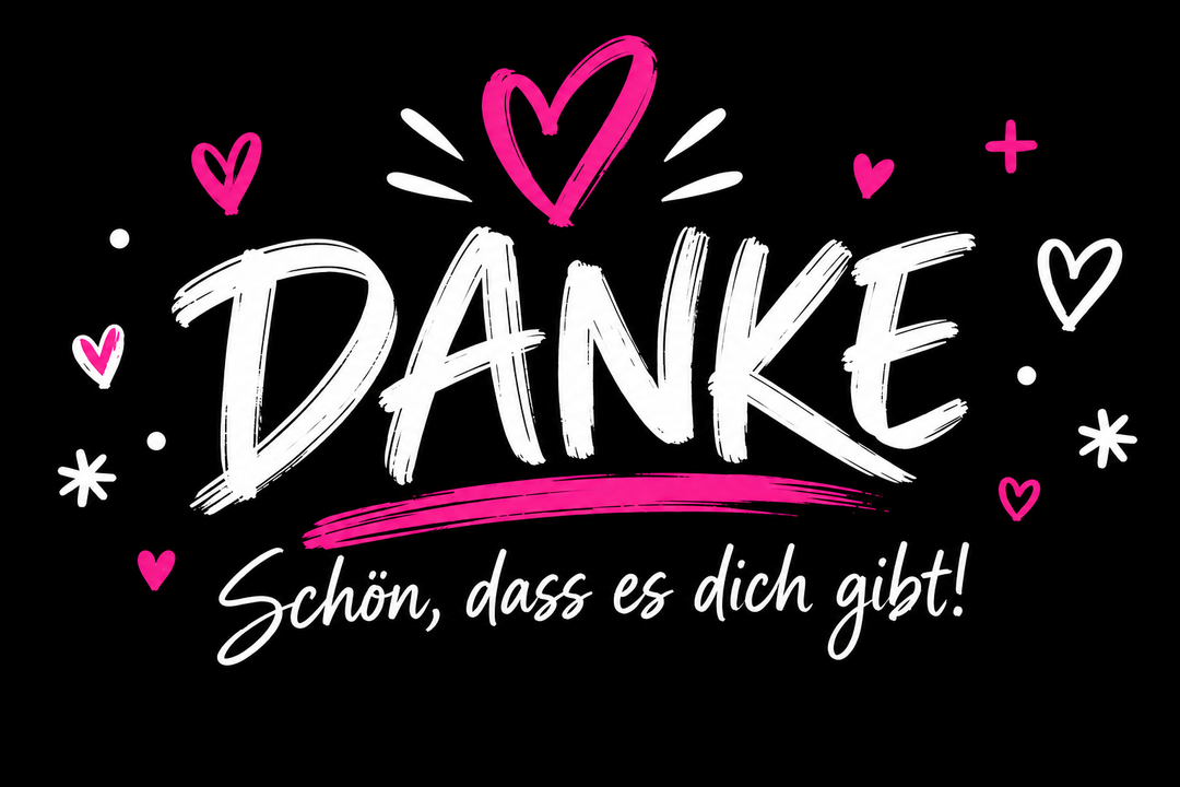 Dankes Grußkarte mitnehmen
