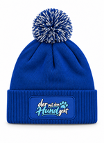 Der Mit dem Hund geht - Beanie mit Bommel