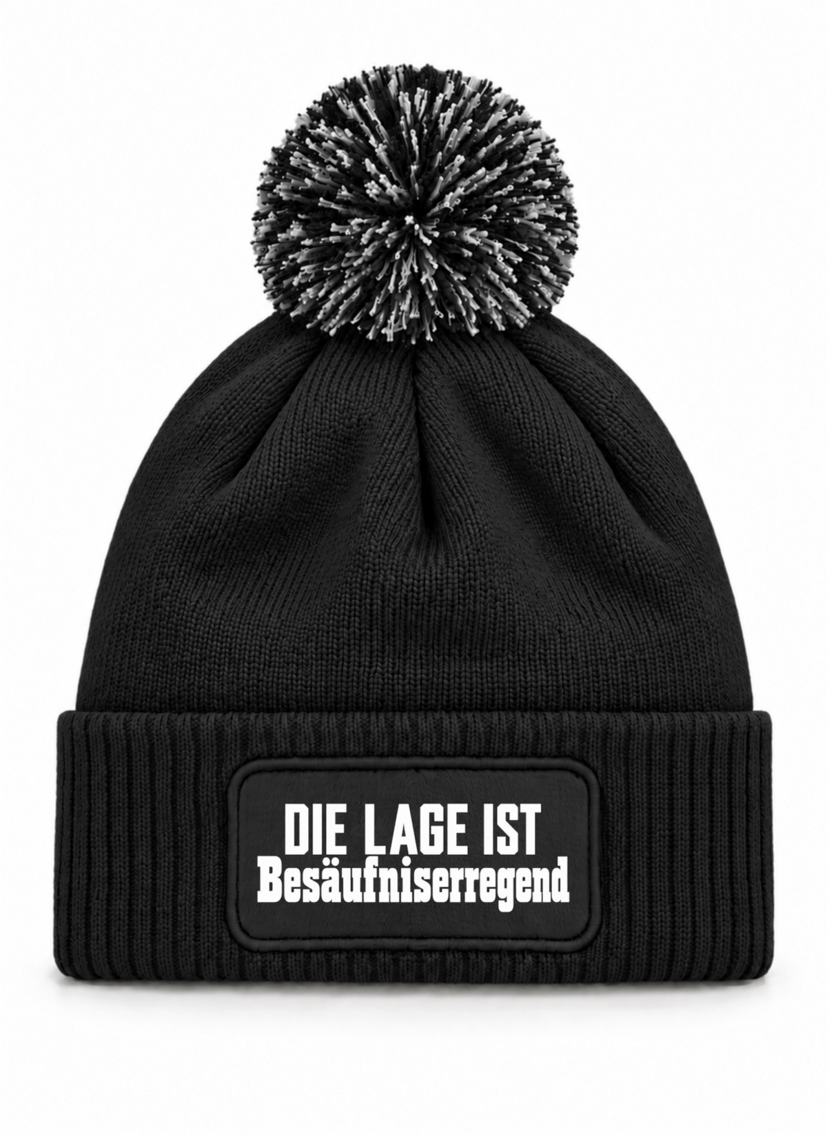 Die Lage ist Besäufniserregend 1.0 - Beanie mit Bommel