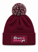 Die Mit dem Hund geht - Beanie mit Bommel