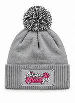 Die Mit dem Hund geht - Beanie mit Bommel