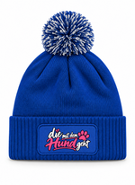 Die Mit dem Hund geht - Beanie mit Bommel
