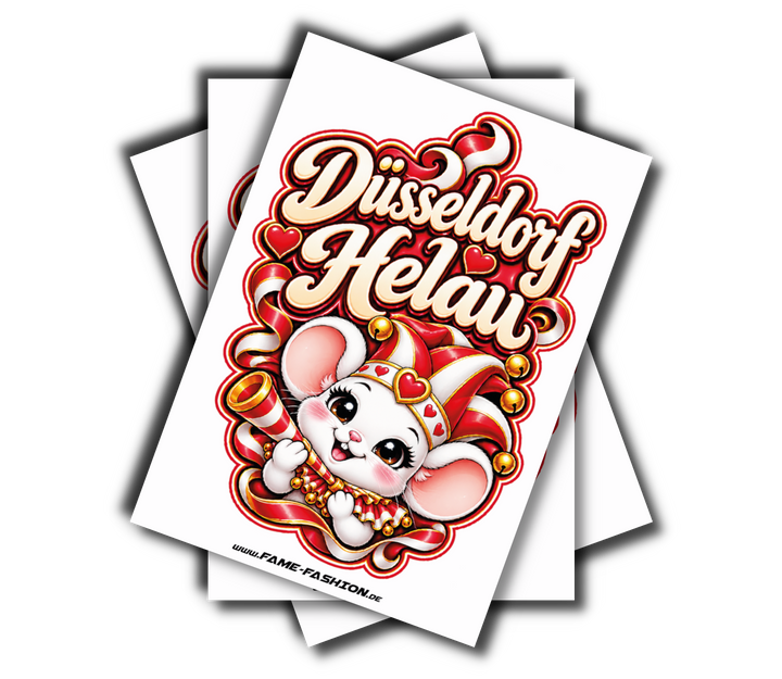 DÜSSELDORF HELAU - Karneval Sticker 1 Stk.