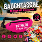 Bauchtasche gefüllt mit 1 MEGA-Bundle Sticker-Set (50 Sticker-Motive je 1x)