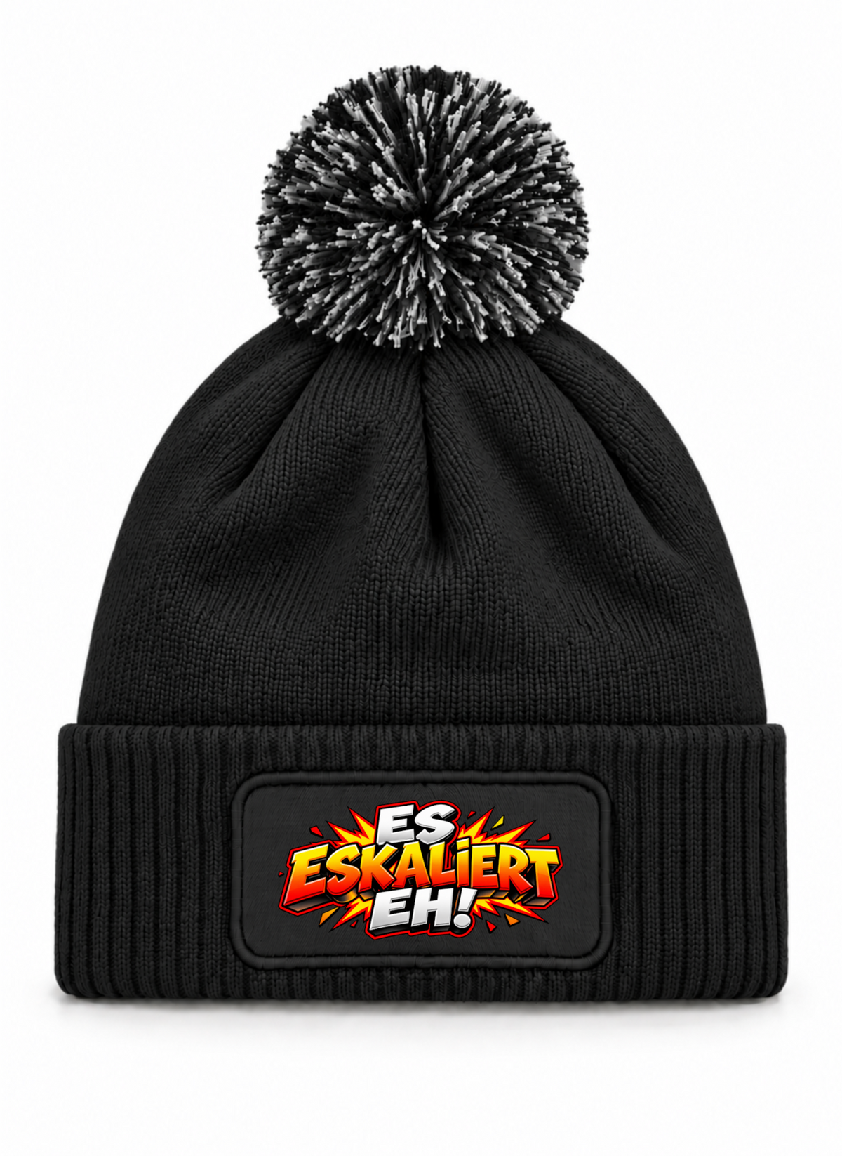 ES ESKALIERT EH!- Beanie mit Bommel