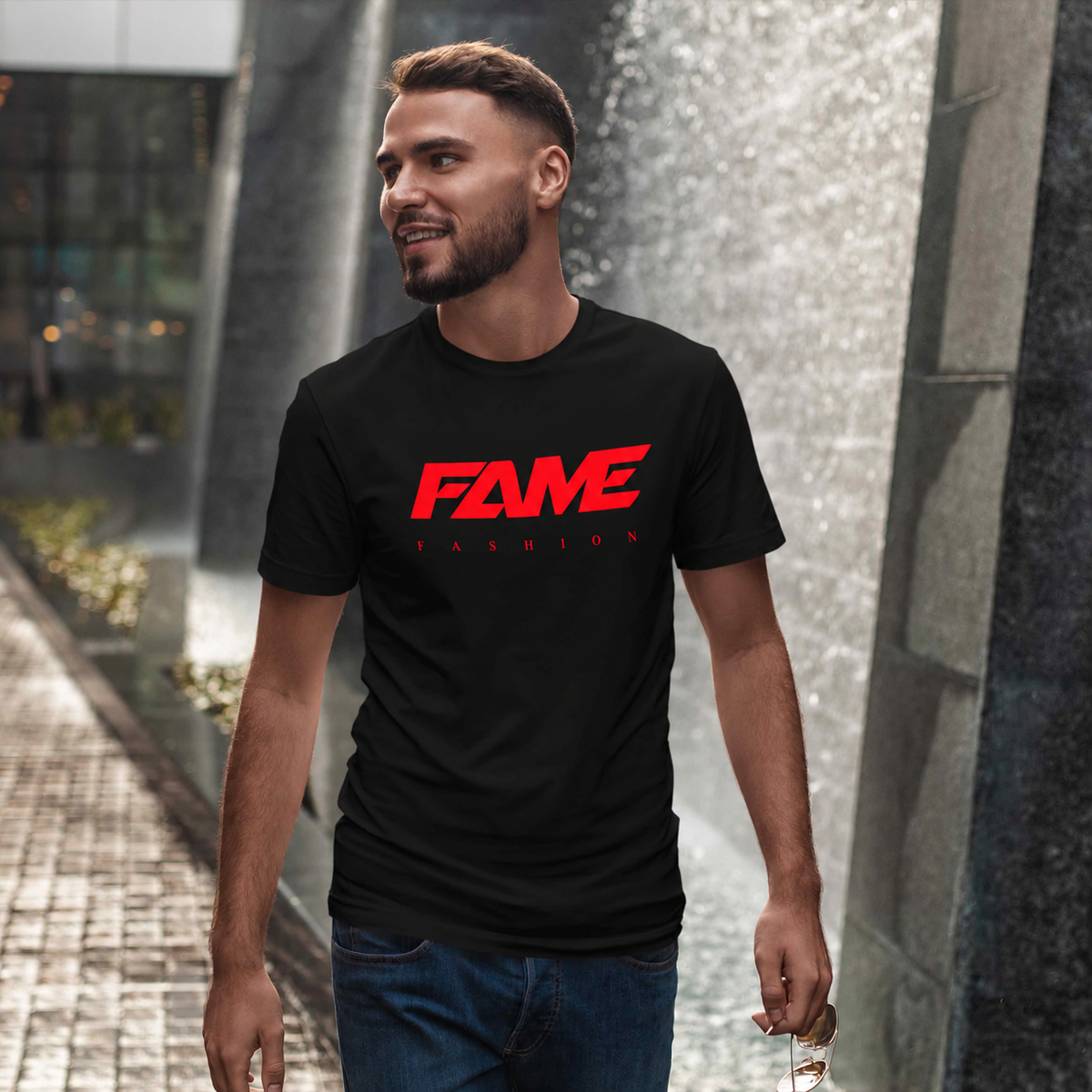 Fame Basic Rot T-Shirt