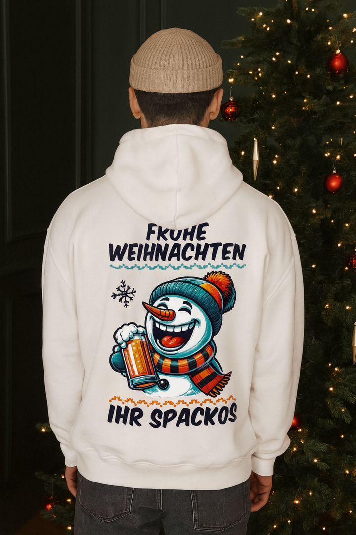 Frohe Weihnachten Ihr Spackos Oversized Hoodie