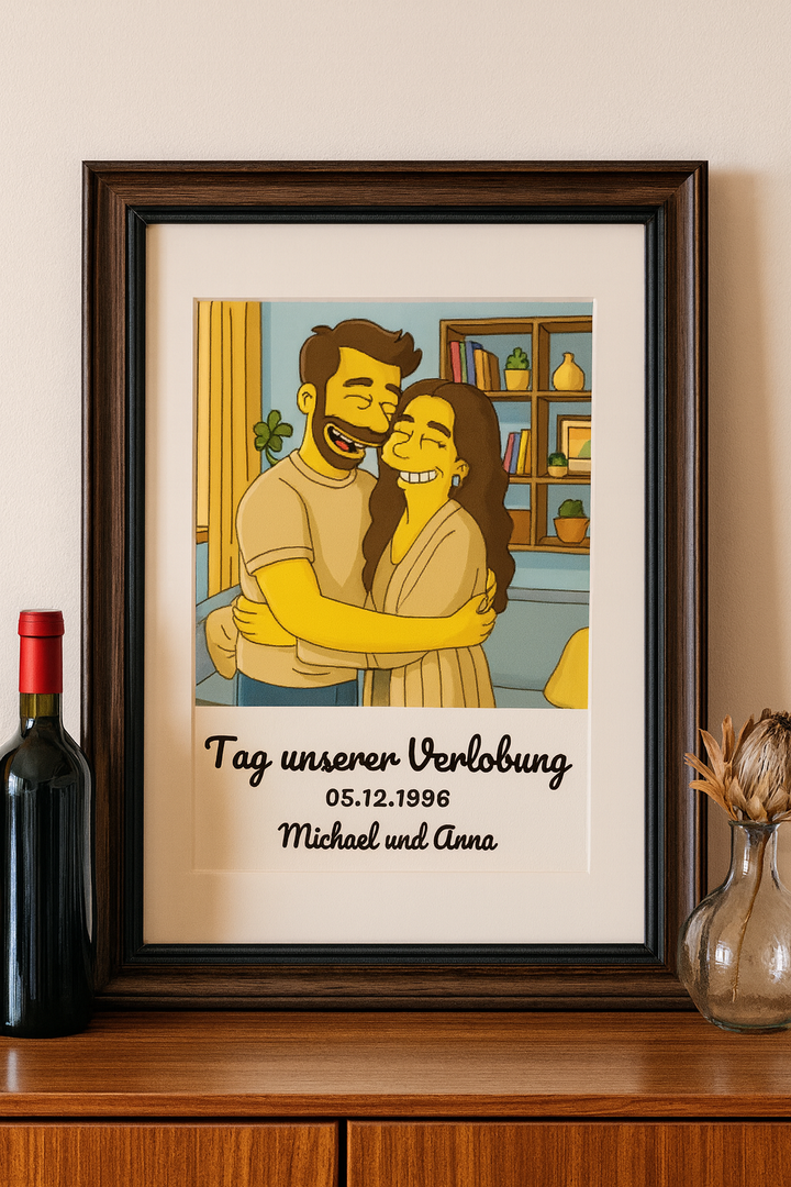 ✨ Einzigartige Erinnerung im Simpsons-Stil ✨(Poster)