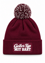 Geiler Typ mit Bart - Beanie mit Bommel