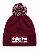 Geiler Typ mit Glatze - Beanie mit Bommel