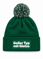Geiler Typ mit Glatze - Beanie mit Bommel