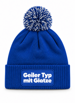 Geiler Typ mit Glatze - Beanie mit Bommel