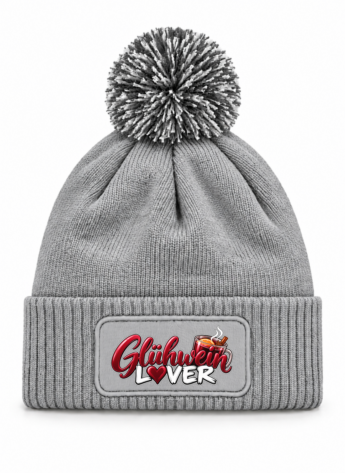 Glühwein Lover - Beanie mit Bommel