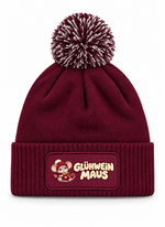 Glühwein Maus - Beanie mit Bommel