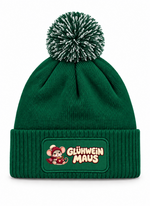 Glühwein Maus - Beanie mit Bommel