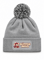 Glühwein Maus - Beanie mit Bommel