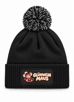 Glühwein Maus - Beanie mit Bommel