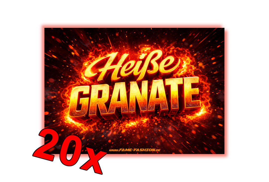 Heiße Granate Malle Sticker