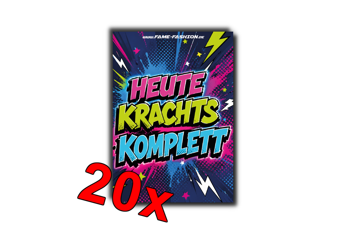 HEUTE KRACHTS KOMPLETT  - Malle Sticker