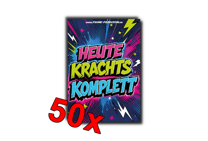 HEUTE KRACHTS KOMPLETT  - Malle Sticker