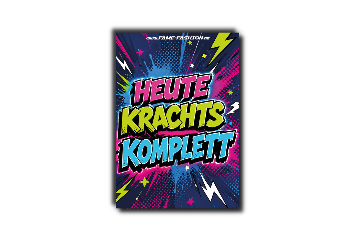 HEUTE KRACHTS KOMPLETT  - Malle Sticker