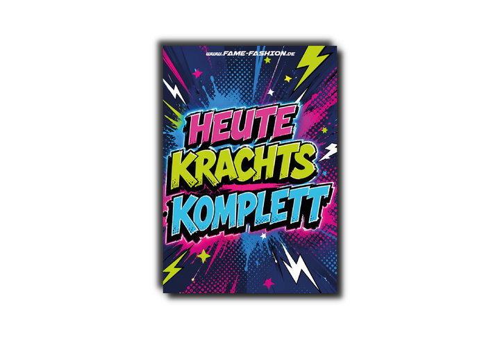 HEUTE KRACHTS KOMPLETT  - Malle Sticker
