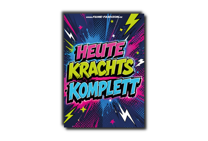 HEUTE KRACHTS KOMPLETT  - Malle Sticker