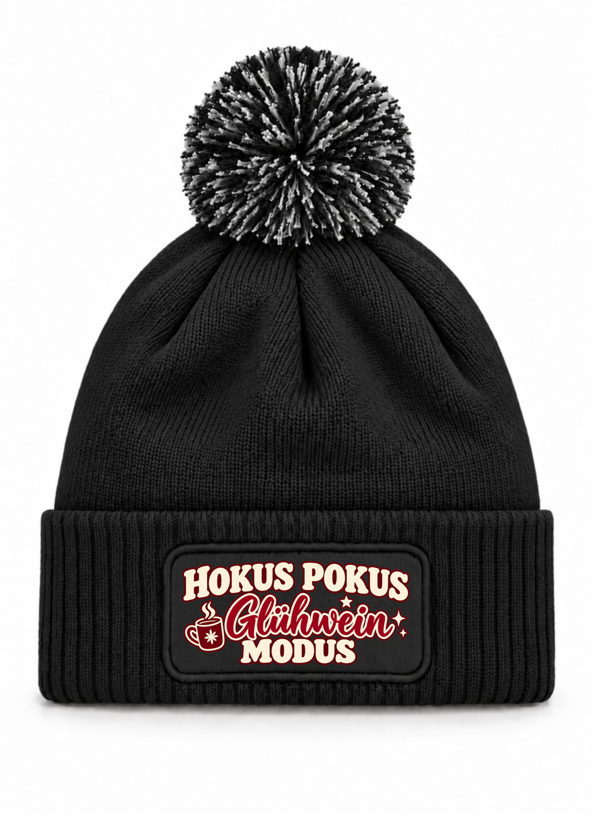 Hokus Pokus Glühwein Modus - Beanie mit Bommel