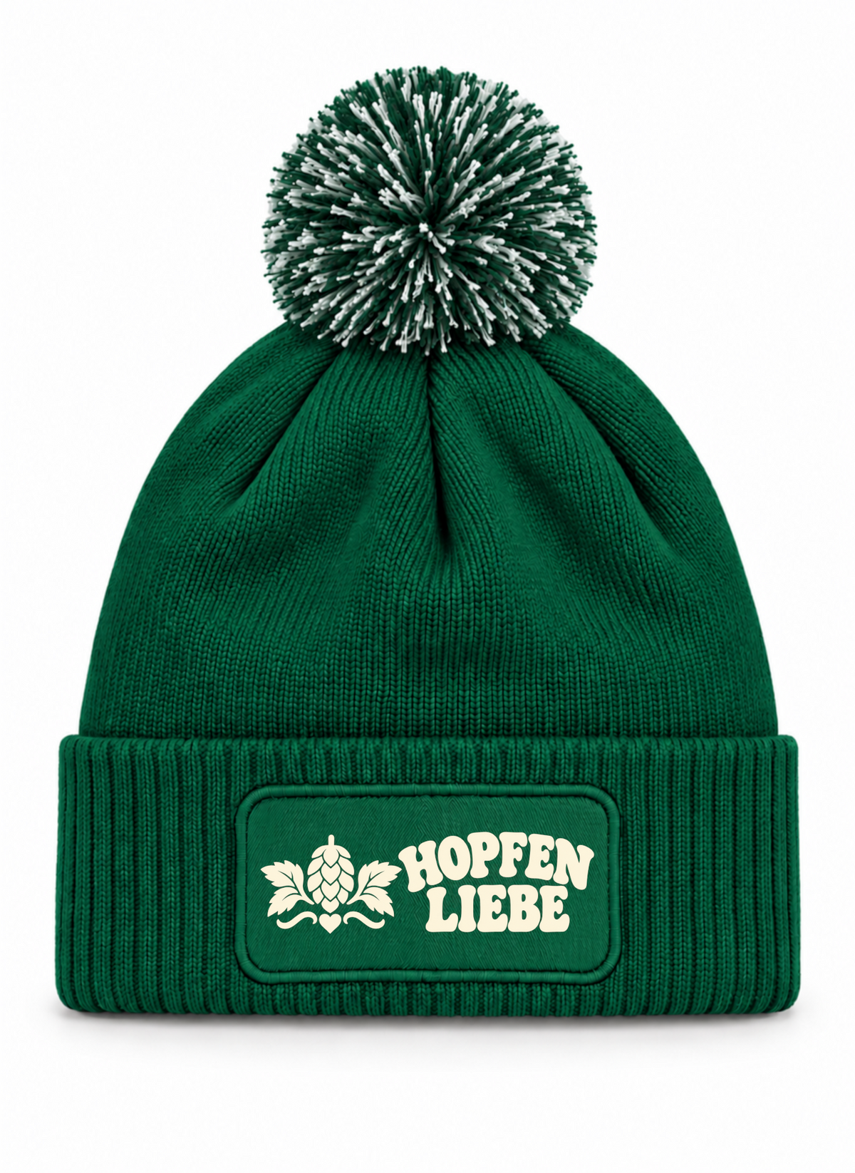 Hopfenliebe - Beanie mit Bommel