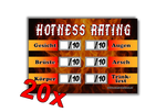 HOTNESS RATING Malle Sticker
