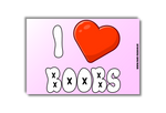I LOVE BOOBS Malle Sticker