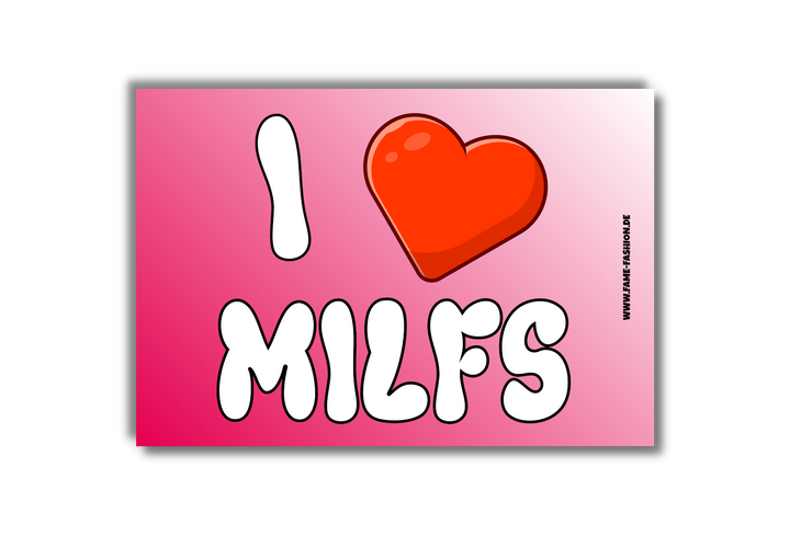 I Love MILFS MALLE STICKER