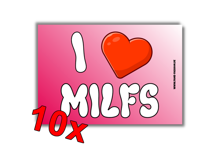 I Love MILFS MALLE STICKER