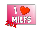 I Love MILFS MALLE STICKER