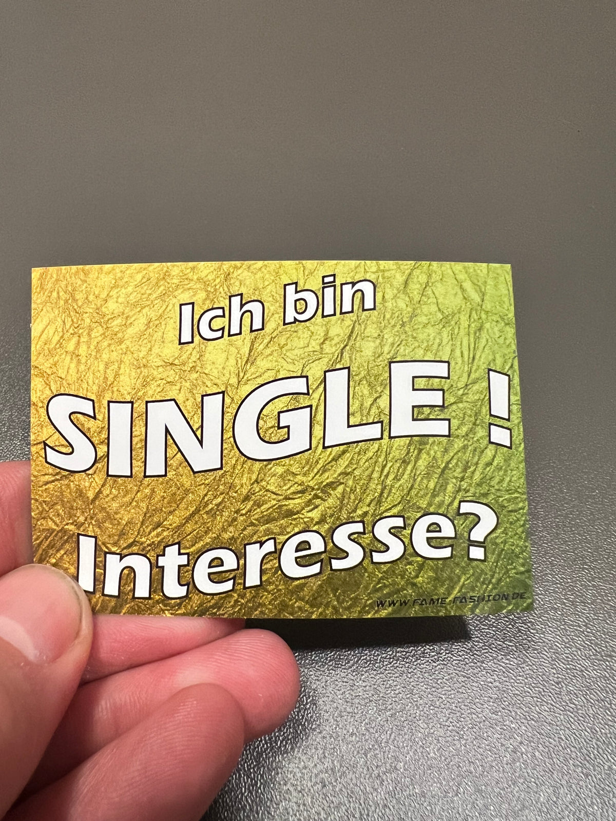 Ich bin SINGLE MALLE STICKER