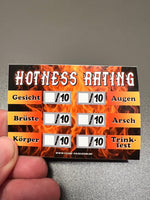 HOTNESS RATING Malle Sticker