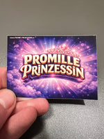 Promille Prinzessin Malle Sticker