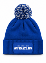 Ich Atme ein-Ich RASTE aus 1.0 - Beanie mit Bommel