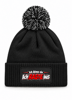 Ich Atme ein-Ich RASTE aus 2.0 - Beanie mit Bommel
